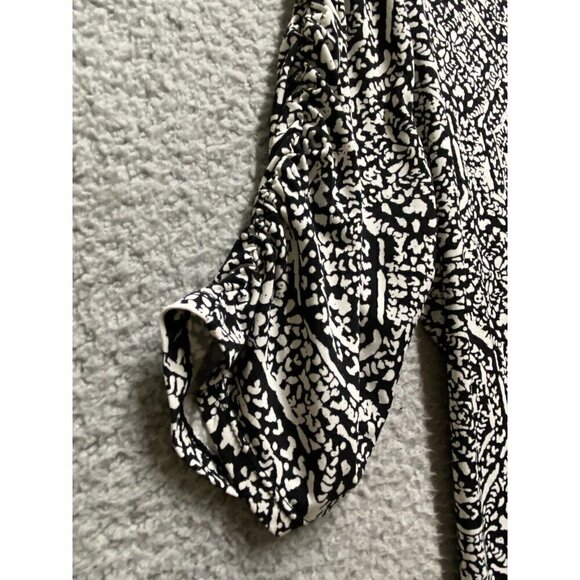 Alfani Women’s  Plus Size Printed Short Sleeve Top Size M black White - Picture 5 of 7